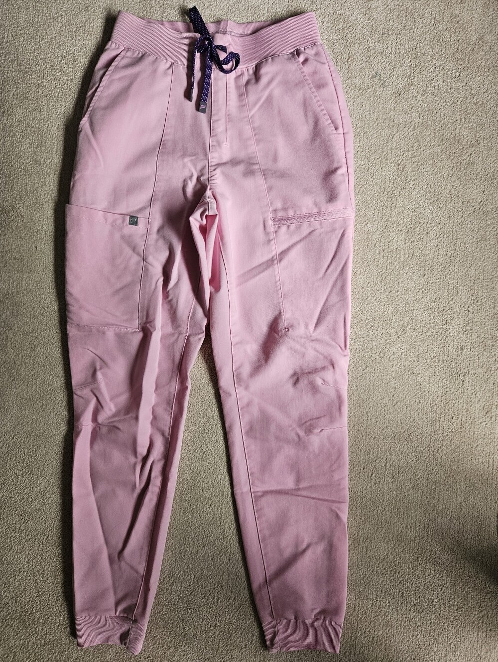 Fabletics Marshmallow Pink On-Call Scrub Joggers- XS - Picture 2 of 5
